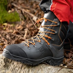 1 Paar KAILASH Forst-Schnürstiefel aus Leder, Schwarz, EN ISO 20345 S3, HRO, CI, HI, SRC, EN ISO 17249 KL2