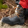 1 Paar KAILASH Forst-Schnürstiefel aus Leder, Schwarz, EN ISO 20345 S3, HRO, CI, HI, SRC, EN ISO 17249 KL2