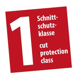 1 Paar Zeder Forst-Schnürstiefel Craftland® aus schwarzem und rotem Leder, EN ISO 17249 S2 FO, WR, CR, CI, HRO, SRA