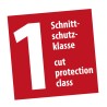 1 Paar Zeder Forst-Schnürstiefel Craftland® aus schwarzem und rotem Leder, EN ISO 17249 S2 FO, WR, CR, CI, HRO, SRA