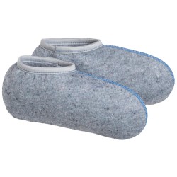 5 Paar Standard Einzieh-Socken aus 70% Polyester und 30% Wolle in Grau