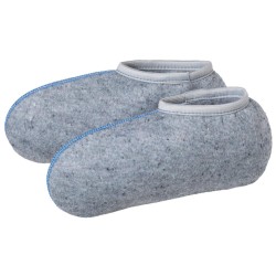 5 Paar Standard Einzieh-Socken aus 70% Polyester und 30% Wolle in Grau