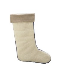 1 Paar Einziehstrumpf mit Cordstulpe aus elastischem Material in Schwarz für optimalen Halt und Tragekomfort