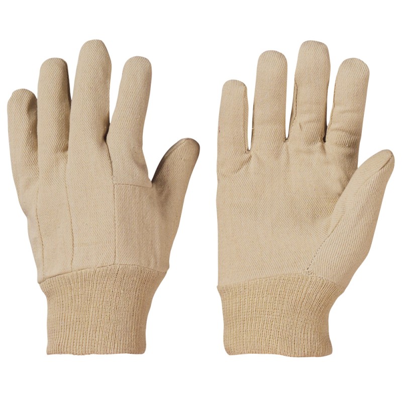 240 Paar WUCHOW GOODJOB® Baumwollhandschuhe aus Köperstoff in Natur - Sicherheitsklasse CAT 1