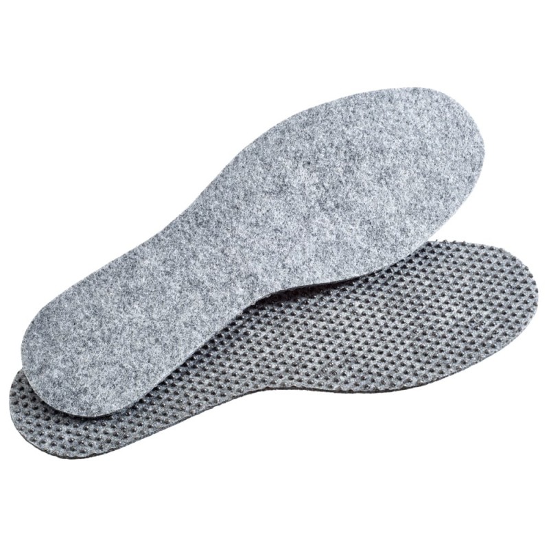 5 Paar CRAFTLAND Filz-Einlegesohlen mit Latexsohle – Komfortabel und isolierend für optimalen Fussschutz