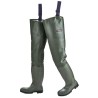 1 Paar Norway S5 Seestiefel Premium aus robustem Material mit Knieverstärkung in olivgrün, inkl Reparatur-Set