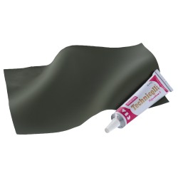 1 Paar Norway S5 Seestiefel Premium aus robustem Material mit Knieverstärkung in olivgrün, inkl Reparatur-Set