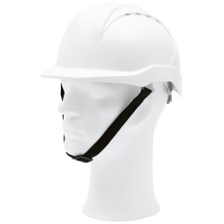 30 Stück TECTOR® Industrie Schutzhelm mit 6-Punkt Textilausstattung und Drehverschluss, weiss