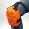 20 Paar Ergo Plus Knieschoner aus robustem Material, orange, gemäss DIN EN 14404