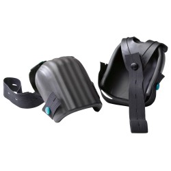 20 Paar Quadro Plus Knieschoner aus strapazierfähigem Material, schwarz, gemäss DIN EN 14404