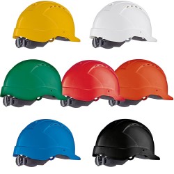 30 Stück TECTOR® Industrie Schutzhelm mit 6-Punkt Textilausstattung und Drehverschluss