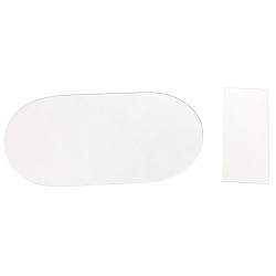 1 Set Ersatzscheiben-Set - 10 Stück aus Polycarbonat, klar für Innen- und Aussenanwendungen