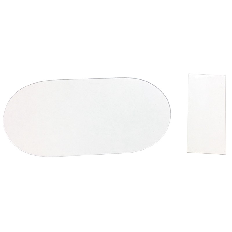1 Set Ersatzscheiben-Set - 10 Stück aus Polycarbonat, klar für Innen- und Aussenanwendungen