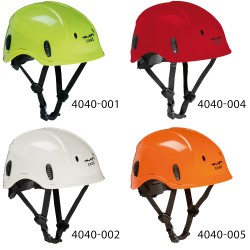 1 Stück CADI Schutzhelm für Arbeiten in der Höhe, 4-Punkt Aufhängung, Drehverschluss, EN 12492, Weiss