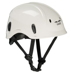 1 Stück CADI Schutzhelm für Arbeiten in der Höhe, 4-Punkt Aufhängung, Drehverschluss, EN 12492, Weiss