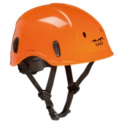 1 Stück CADI Schutzhelm für Arbeiten in der Höhe, 4-Punkt Aufhängung, Drehverschluss, EN 12492, Weiss