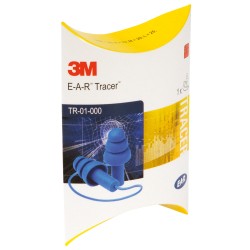 200 Paar EAR™-TRACERS™ Gehörschutzstöpsel mit Kordel, EN 352-2, optimaler Tragekomfort und effektive Lärmminderung