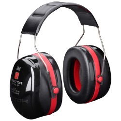 10 Stück OPTIME™ III Peltor™ Gehörschutzkopfbügel schwarz/rot EN 352-1