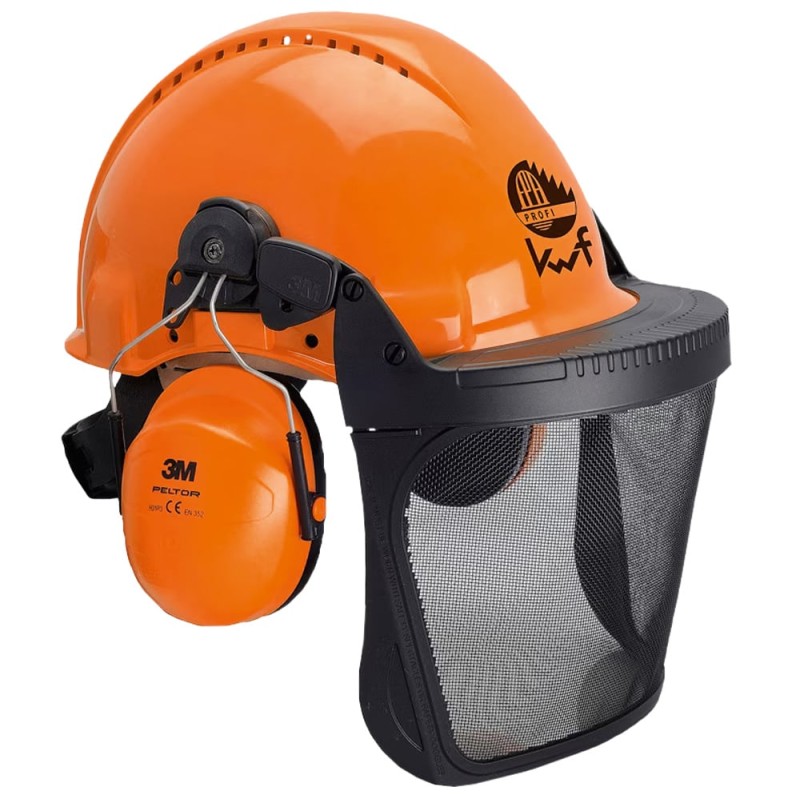 1 Set Peltor Forsthelm-Kombination mit Gehör- und Gesichtsschutz, robust, ideal für Forstarbeiten