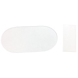 1 Set Ersatzscheiben-Set - 10 Stück aus Polycarbonat, klar für Innen- und Aussenanwendungen