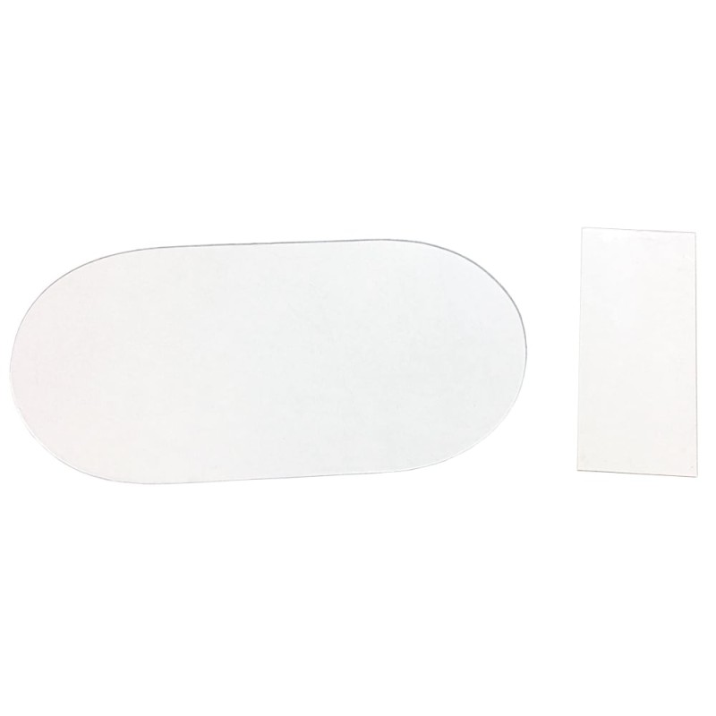 1 Set Ersatzscheiben-Set - 10 Stück aus Polycarbonat, klar für Innen- und Aussenanwendungen