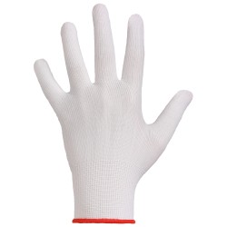 240 Paar WEIFANG STRONGHAND® Handschuhe aus Polyester mit Vinyl-Noppen, weiss, Kategorie 1