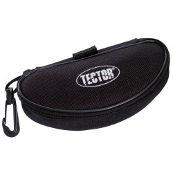 12 Stück TECTOR® Brillenetui mit Reissverschluss, schwarz, ideal für sicheren Transport und Schutz Ihrer Brillen