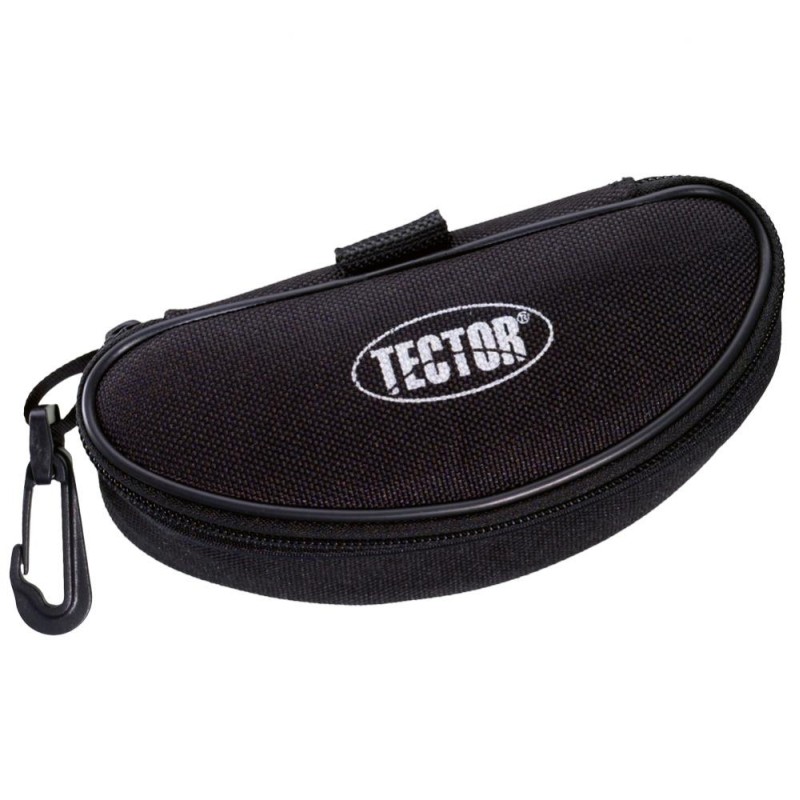 12 Stück TECTOR® Brillenetui mit Reissverschluss, schwarz, ideal für sicheren Transport und Schutz Ihrer Brillen