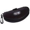 12 Stück TECTOR® Brillenetui mit Reissverschluss, schwarz, ideal für sicheren Transport und Schutz Ihrer Brillen