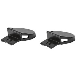 10 Paar Steckteile für Visierhalter aus robustem Kunststoff in Schwarz