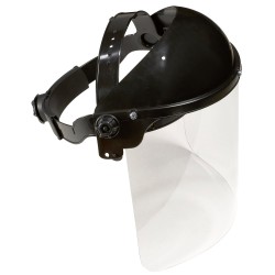 40 Stück Gesichtsschutz ohne Helm – mit Kopfbandsystem, klare PC-Scheibe, optimaler Schutz für Gesichtsbereich