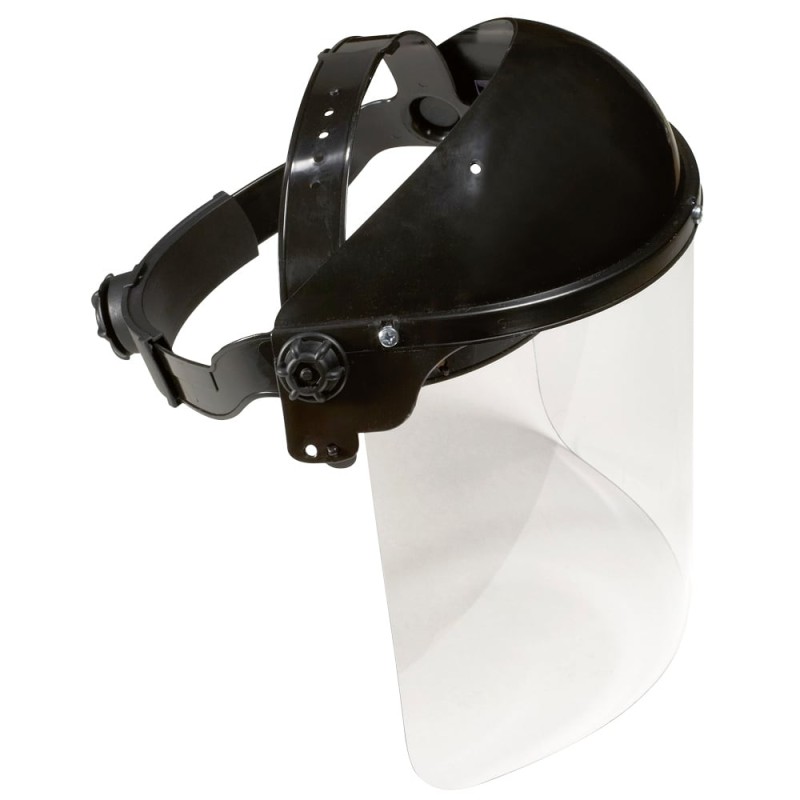 40 Stück Gesichtsschutz ohne Helm – mit Kopfbandsystem, klare PC-Scheibe, optimaler Schutz für Gesichtsbereich