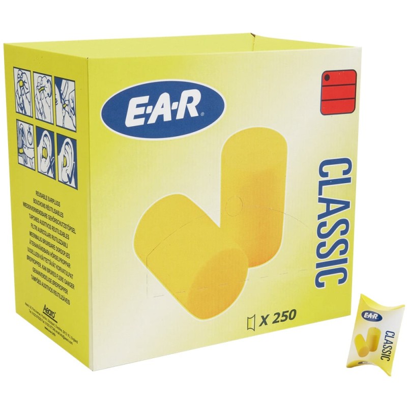 1 Box KISSENPACKUNG E-A-R™ CLASSIC™ Ohrenschutz aus Schaumstoff, EN 352-2, 250 Paar
