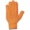 120 Paar CRISS-CROSS STRONGHAND® Handschuhe aus Polyacryl/Polyester mit transparenter, oranger Beschichtung, Kat 2
