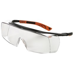 5 Stück Univet Überbrille für Korrektionsbrillenträger, klar, EN 166, optimaler Schutz und Sicht
