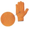 120 Paar CRISS-CROSS STRONGHAND® Handschuhe aus Polyacryl/Polyester mit transparenter, oranger Beschichtung, Kat 2