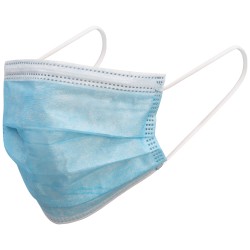 50 Stück TECTOR® Mund-Nasen-Masken, blau, hygienisch, atmungsaktiv, ideal für den täglichen Gebrauch