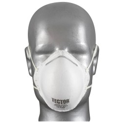 20 Stück TECTOR FFP1 NR Feinstaubmasken ohne Ausatmungsventil, zertifiziert nach EN 149:2001 + A1:2009
