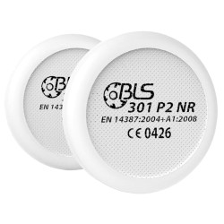 16 Stück BLS 301 Vorfilter aus NR mit Bajonett-Verschluss, EN 14387 zertifiziert