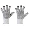 240 Paar TANTUNG STRONGHAND® Handschuhe aus Baumwolle und Polyester mit Vinyl-Noppen in Weiss/Schwarz, Kat 2
