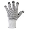 240 Paar TANTUNG STRONGHAND® Handschuhe aus Baumwolle und Polyester mit Vinyl-Noppen in Weiss/Schwarz, Kat 2