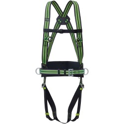 1 Stück Kratos Auffang- und Haltegurt mit gepolstertem Rückenteil und D-Ringen, EN 361 + EN 358, ergonomisch