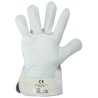 120 Paar Stronghand Kombi Calcutta Handschuhe aus Rind-Vollleder und Spaltleder, natur, CAT 2