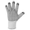 240 Paar TANTUNG STRONGHAND® Handschuhe aus Baumwolle und Polyester mit Vinyl-Noppen in Weiss/Schwarz, Kat 2