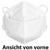 500 Stück FFP2 NR Faltmasken ohne Ausatemventil, zertifiziert nach EN 149:2001 + A1:2009, für sicheren Atemschutz