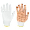 240 Paar FUZHOU STRONGHAND® Handschuhe aus Polyamid, weiss/rot, Kategorie 2