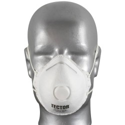 12 Stück TECTOR® FFP2 NR Feinstaubmaske mit Ausatemventil, zertifiziert nach EN 149:2001 + A1:2009