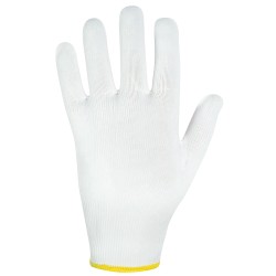 240 Paar FUZHOU STRONGHAND® Handschuhe aus Polyamid, weiss/rot, Kategorie 2