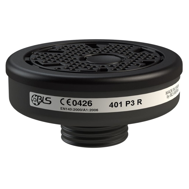 6 Stück BLS® P3 Partikelfilter EN 143 mit Gewindeanschluss nach EN 148-1