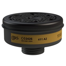 4 Stück BLS® A2 Gasfilter EN 14387 mit Gewindeanschluss nach EN 148-1, für effektiven Atemschutz